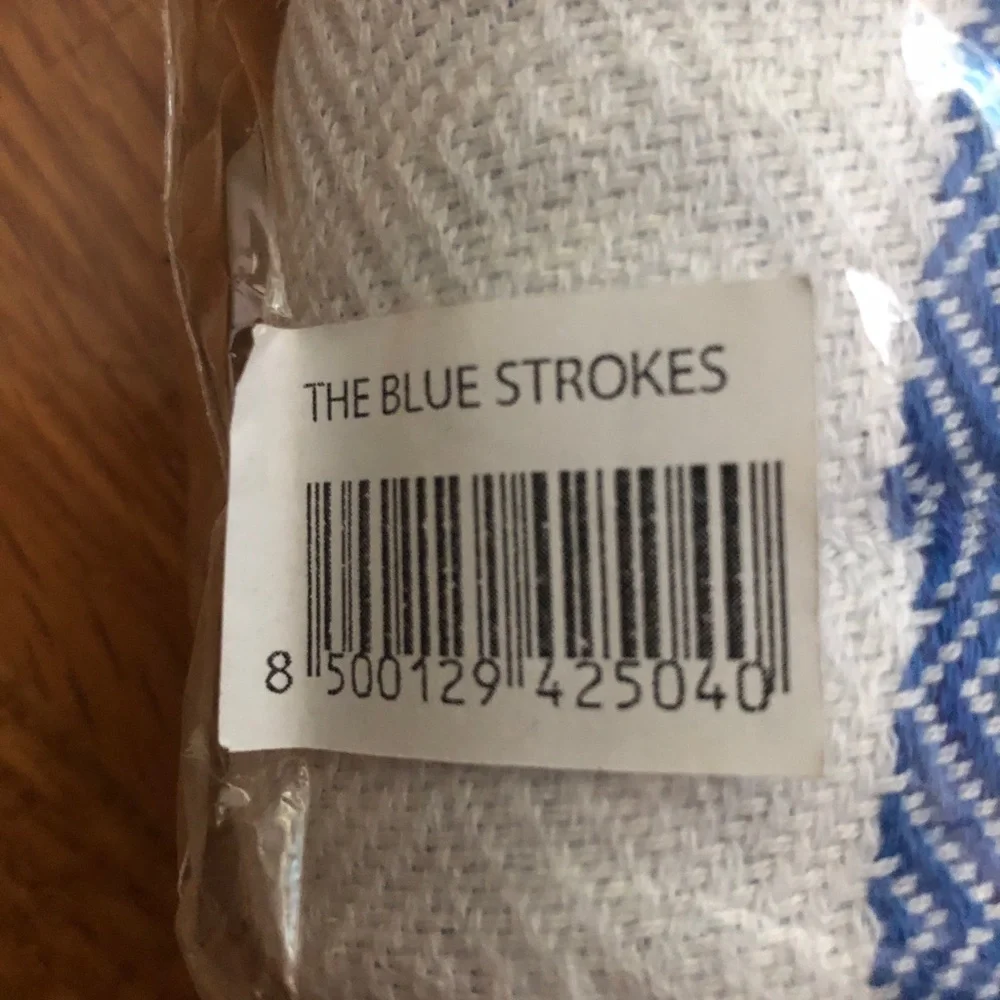 Teema Towels striped Blue Strokes NWT